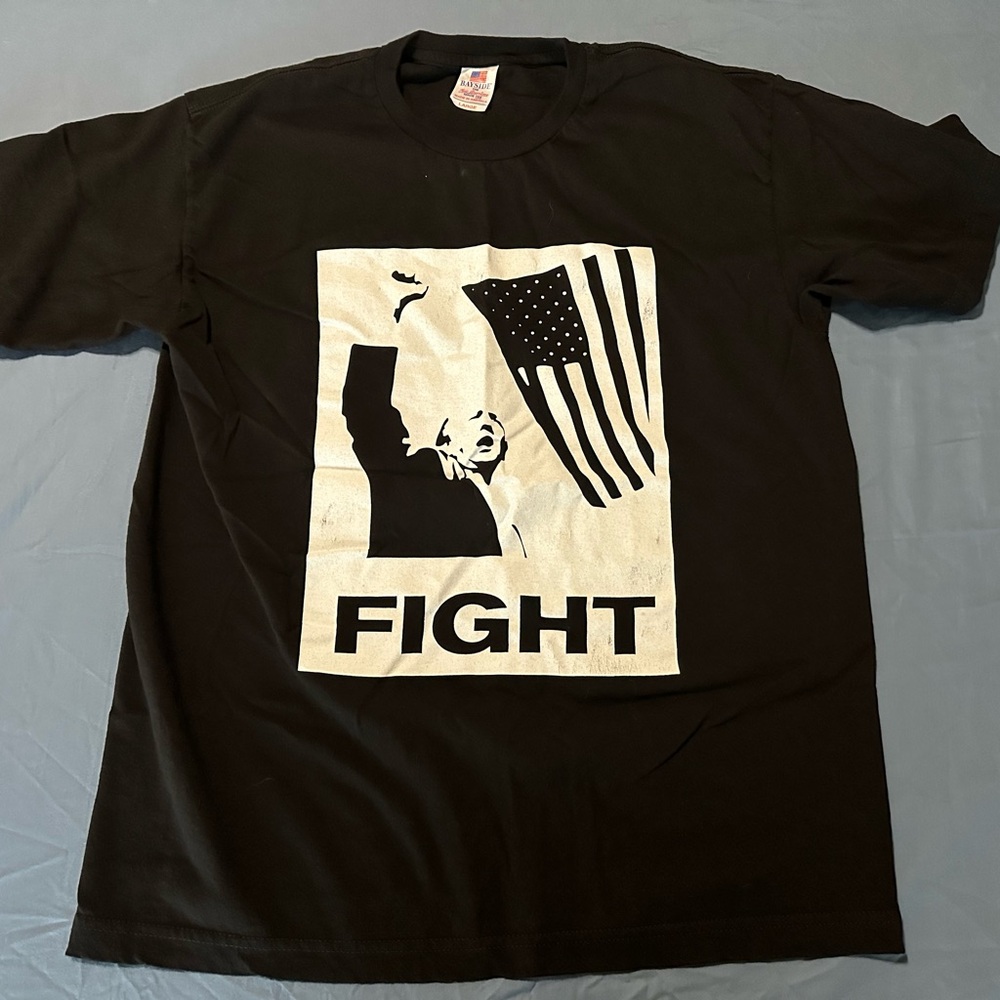 Donald‎ J Trump 2025 Fight Campaign Black Graphic T-Shirt